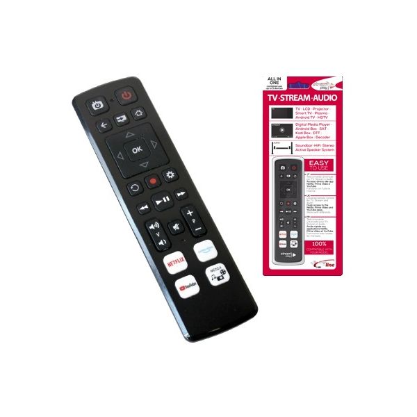 Comando Universal P/ Tv + Streamer + Áudio