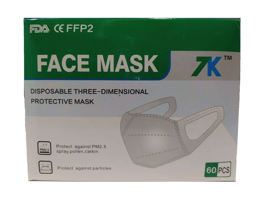 Conjunto 50+10 Máscaras De Proteção Ffp2