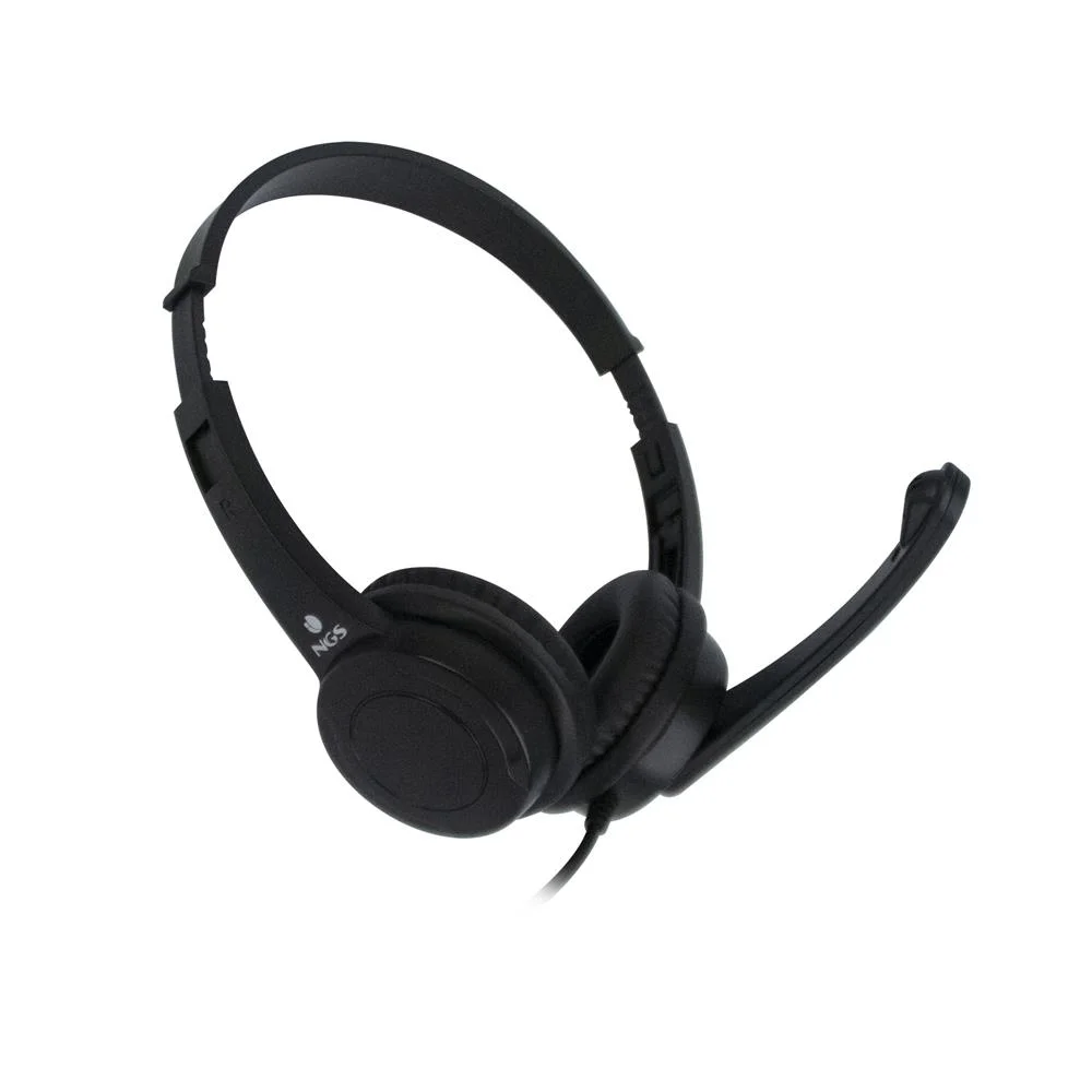 Auscultadores Usb Com Microfone Preto Ngs