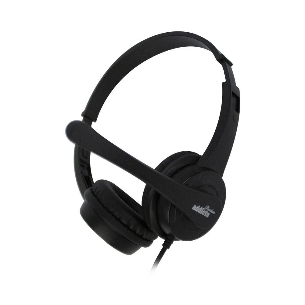 Auscultadores Usb Com Microfone Preto Ngs
