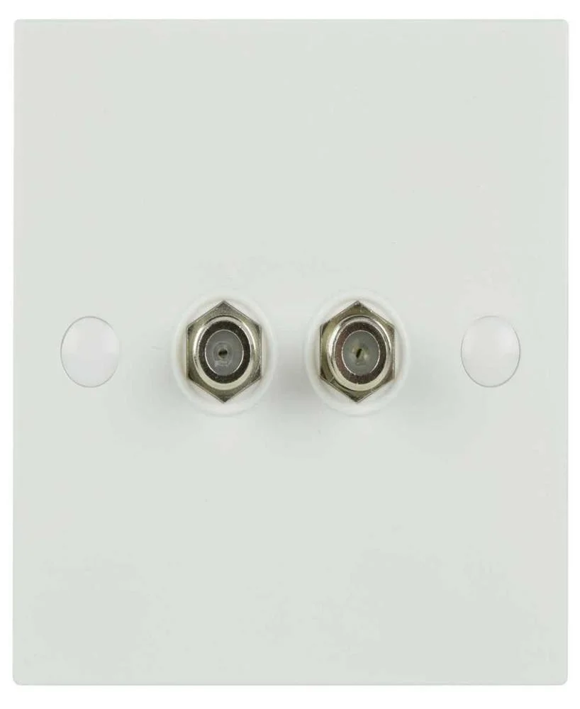 Placa de Pared Doble de Tornillo Bajo Tipo F.