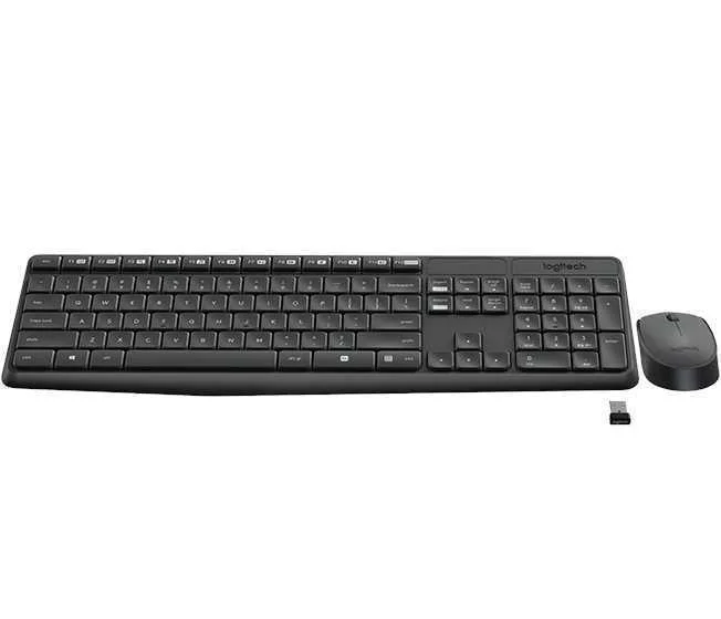 Logitech Keyboard & Mouse Mk235 Wireless Pt