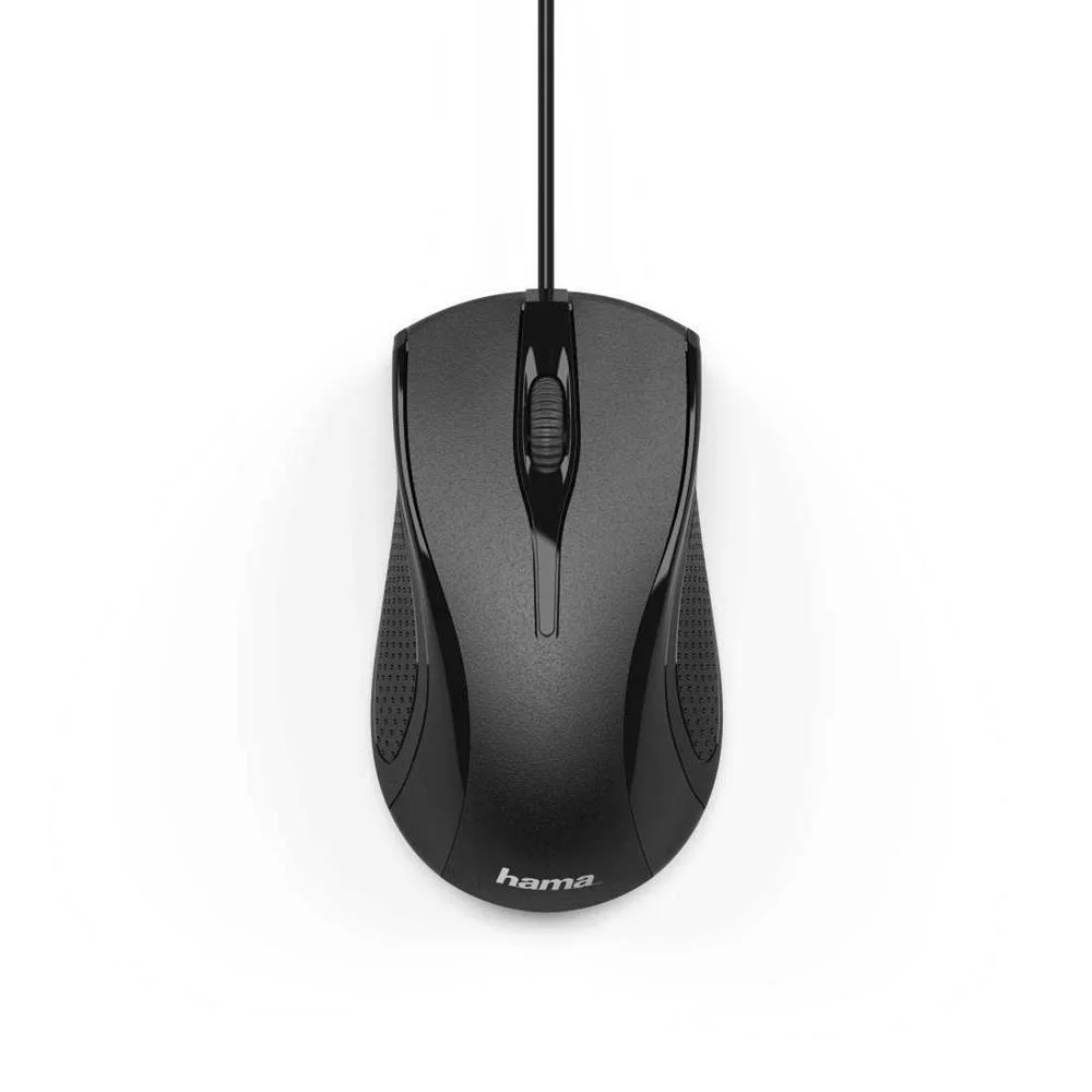 Rato Hama Com Fios 3- Botões Mc-200 Preto