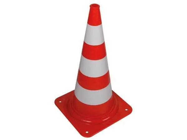 Cone Vermelho/Branco - 75 Cm