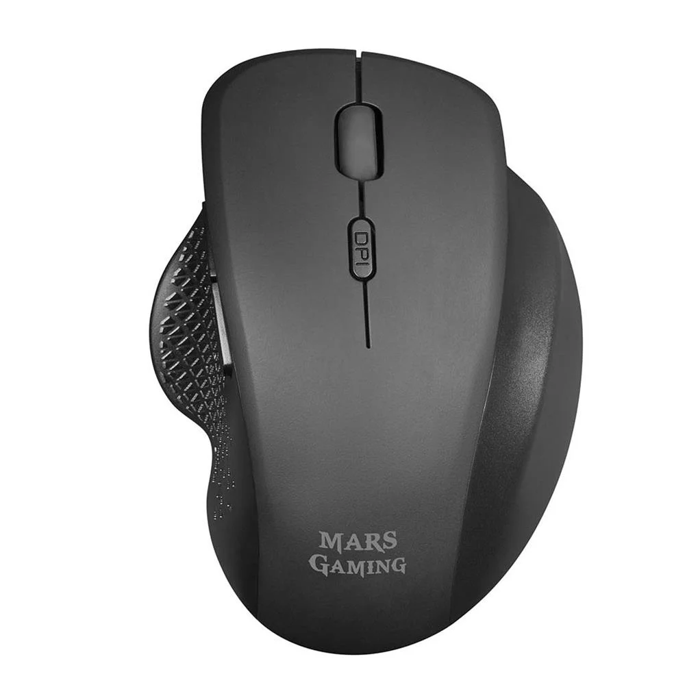 Rato Wireless Mars Gaming Mmwergo, 3.200 Dpi, Ergonomic, Kailh Mechanical, Black