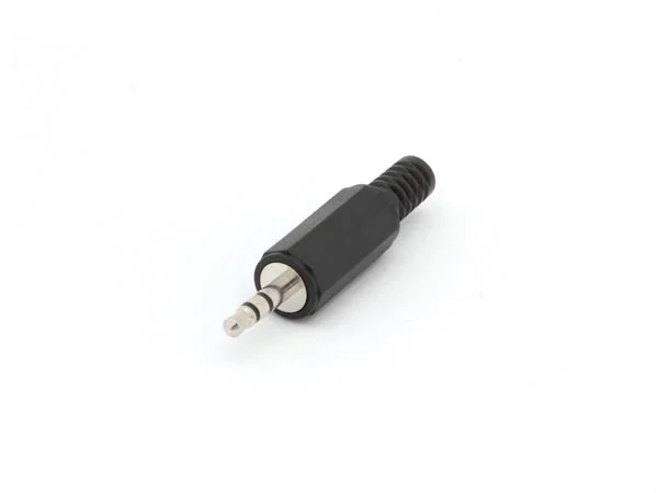 Conector Jack 3.5mm Macho - Negro - Estéreo