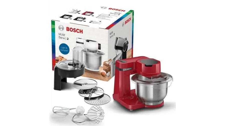Bosch Serie 2 Mum Food Processor 700 W 3.8 L Red