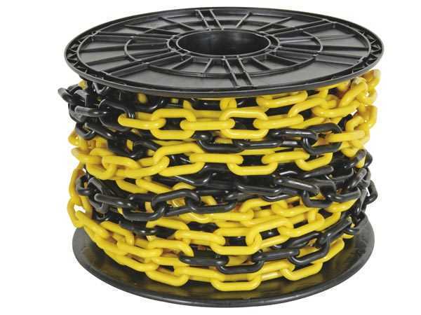 Corriente Amarilla / Negra 8 Mm Con Bobina - 25 M