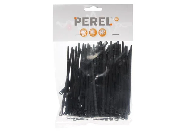 Abraçadeiras em Nylon para Cabos - 4.6 X 120 mm - Preto (100 unids)