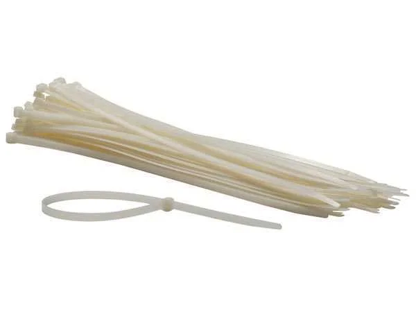 Abraçadeiras em Nylon para Cabos - 8.8 X 500 mm - Branco (100 unids)