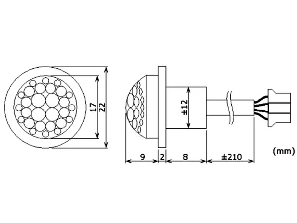 Detector Movimento Pir Mini 12v P/ Encastrar