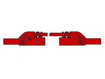 Cable de Medida de Contacto Protegido 4mm 50cm / .