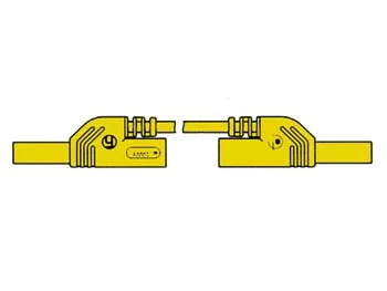 Contact Protected Measuring Lead 4mm 50cm / Yellow (Mlb-Sh/Ws 50/1)