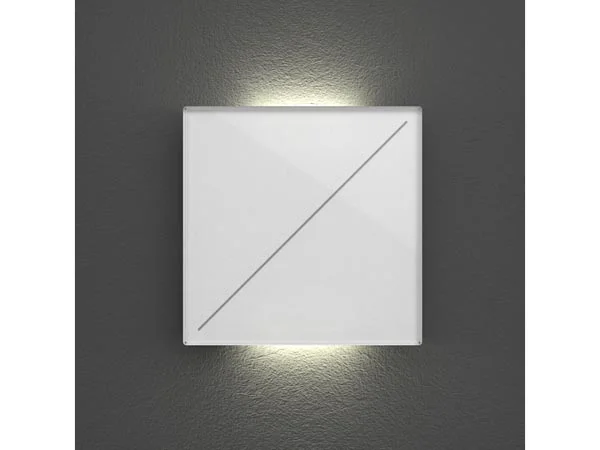 Edge Lit Modulo de Controlo 2 Botões - Branco