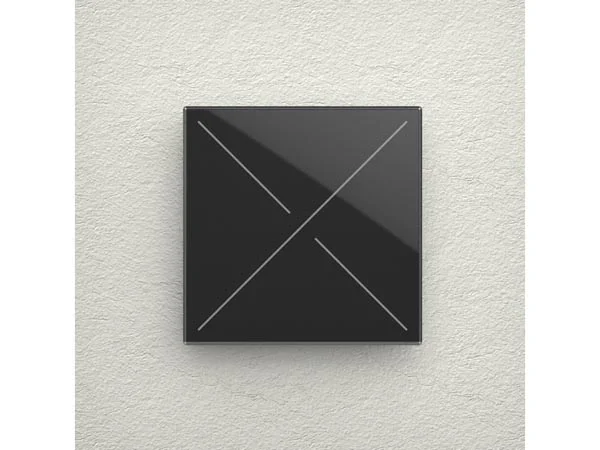 Edge Lit Control Module With 4 Touch Keys - Frosted Black Edition