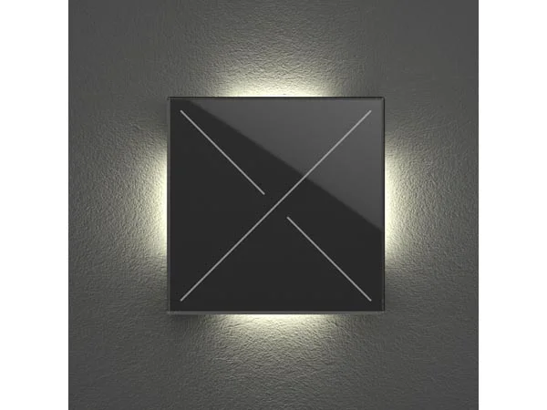 Edge Lit Control Module With 4 Touch Keys - Frosted Black Edition