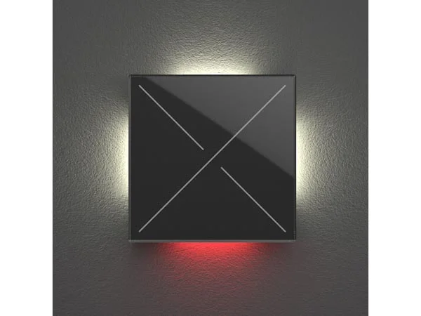 Edge Lit Control Module With 4 Touch Keys - Frosted Black Edition