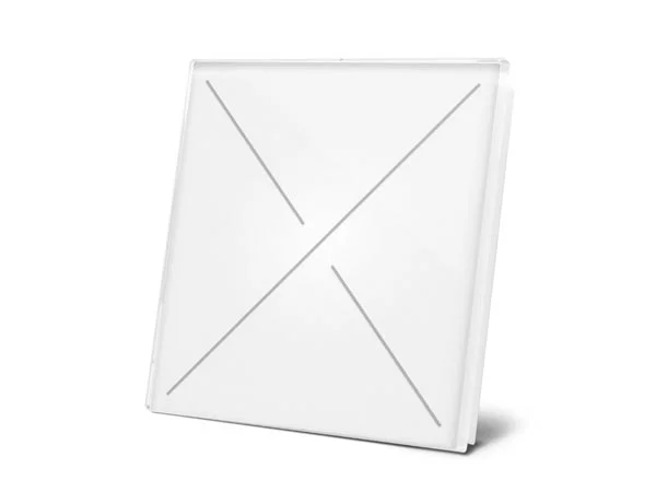 Edge Lit Control Module With 4 Touch Keys - Glossy Pure White