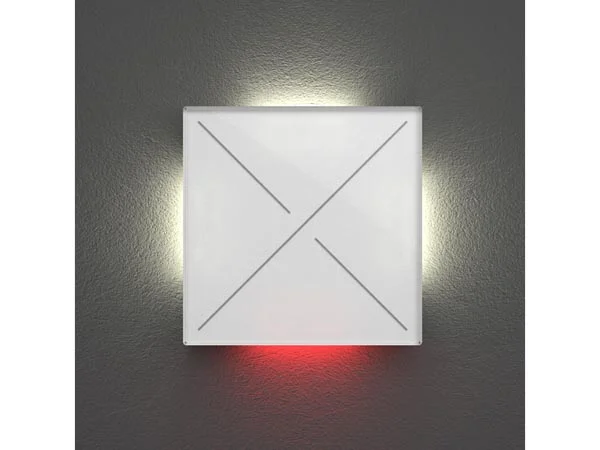 Edge Lit Control Module With 4 Touch Keys - Glossy Pure White
