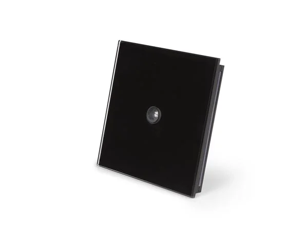 Edge Lit Control Module With Motion And Twilight Sensor, Black Frosted