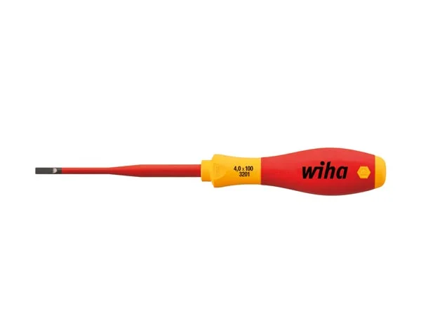 Wiha Screwdriver Softfinish® Electric Slimfix Slotted (35446) 3,5 Mm X 100 Mm