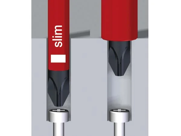 Wiha Screwdriver Softfinish® Electric Slimfix Slotted (35446) 3,5 Mm X 100 Mm
