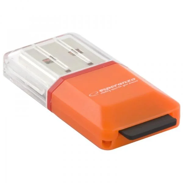 Esperanza Micro Sd Usb 2.0 Card Reader Orange