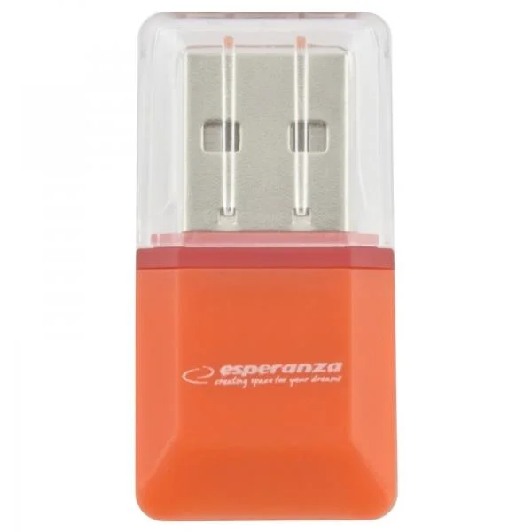 Esperanza Micro Sd Usb 2.0 Card Reader Orange