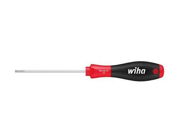 Wiha Screwdriver Softfinish&reg; Slotted With Round Blade For Low-Lying Screws (00687) 3,0 Mm X 100 Mm