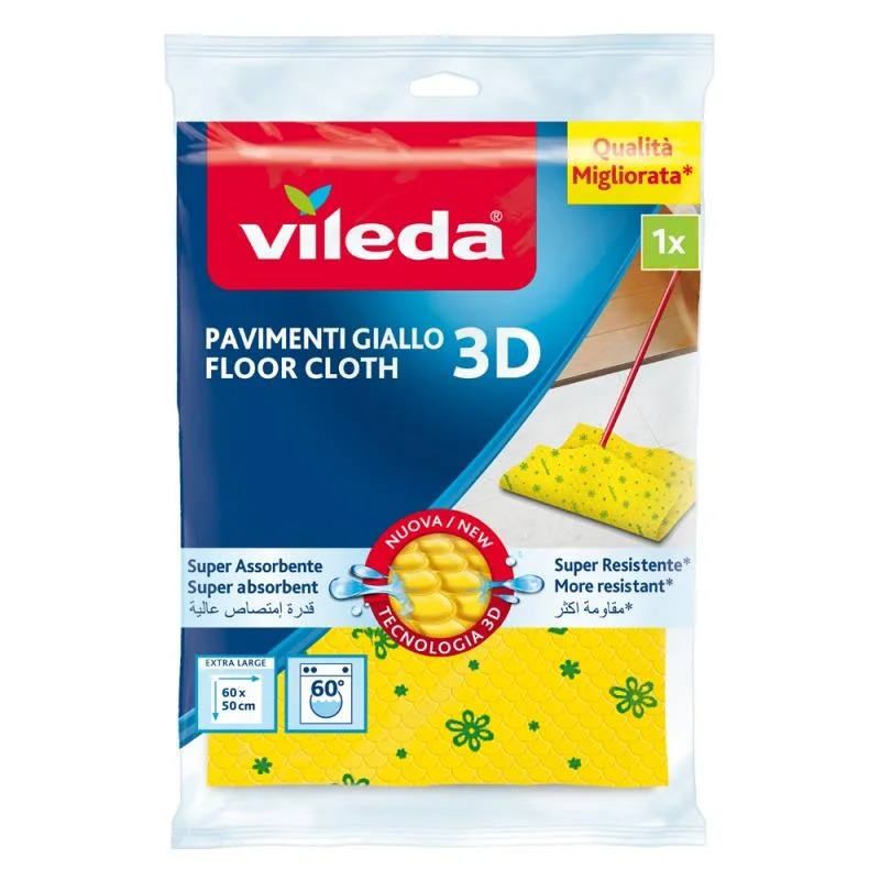 Pano para Piso Vileda 141321 Amarelo