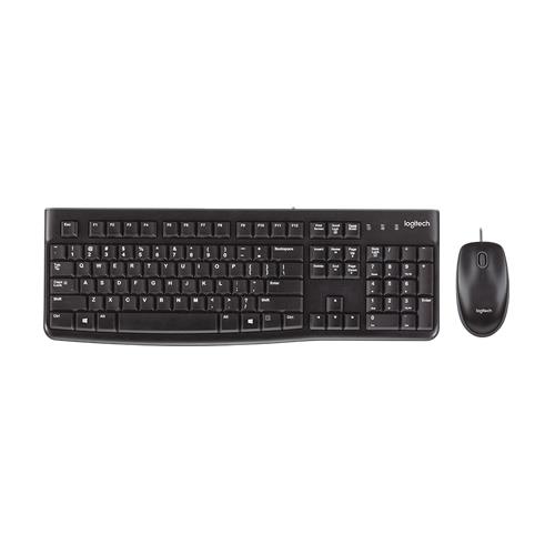Teclado Logitech MK120 Preto QWERTY