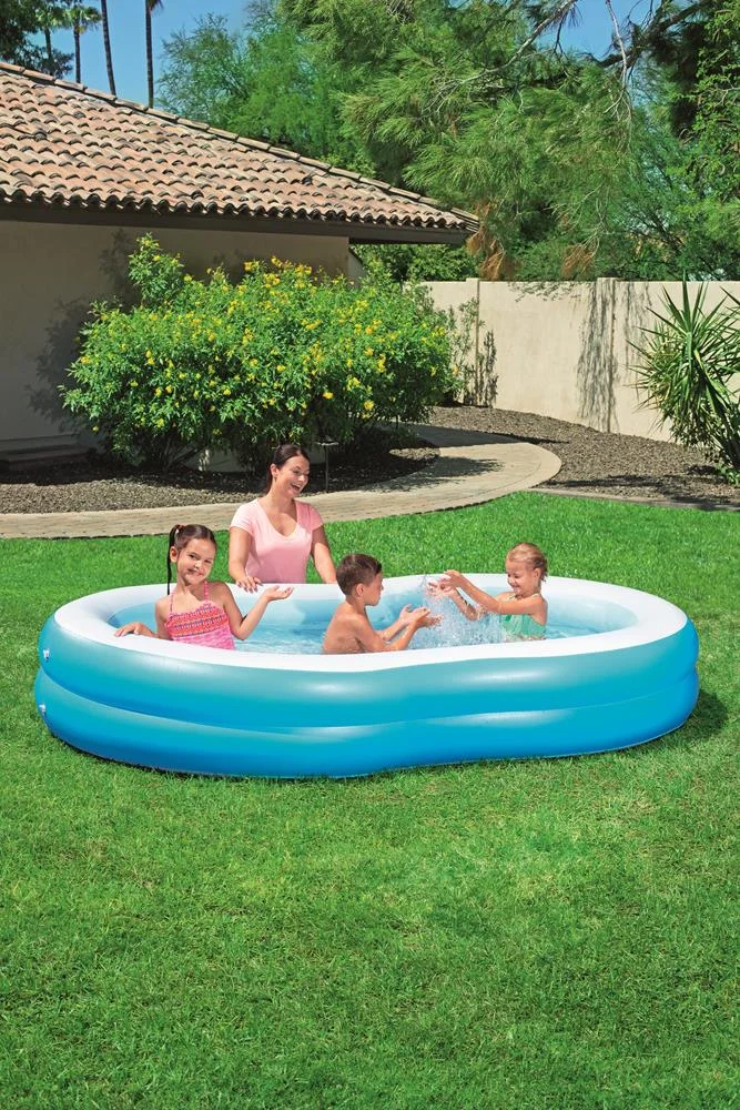 Bestway 54117, 544 L, Vinil/Preto, Azul
