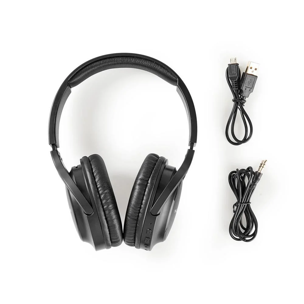 Auscultadores Headphones Hpbt1201bk Bluetooth C/ Micro Preto - Nedis