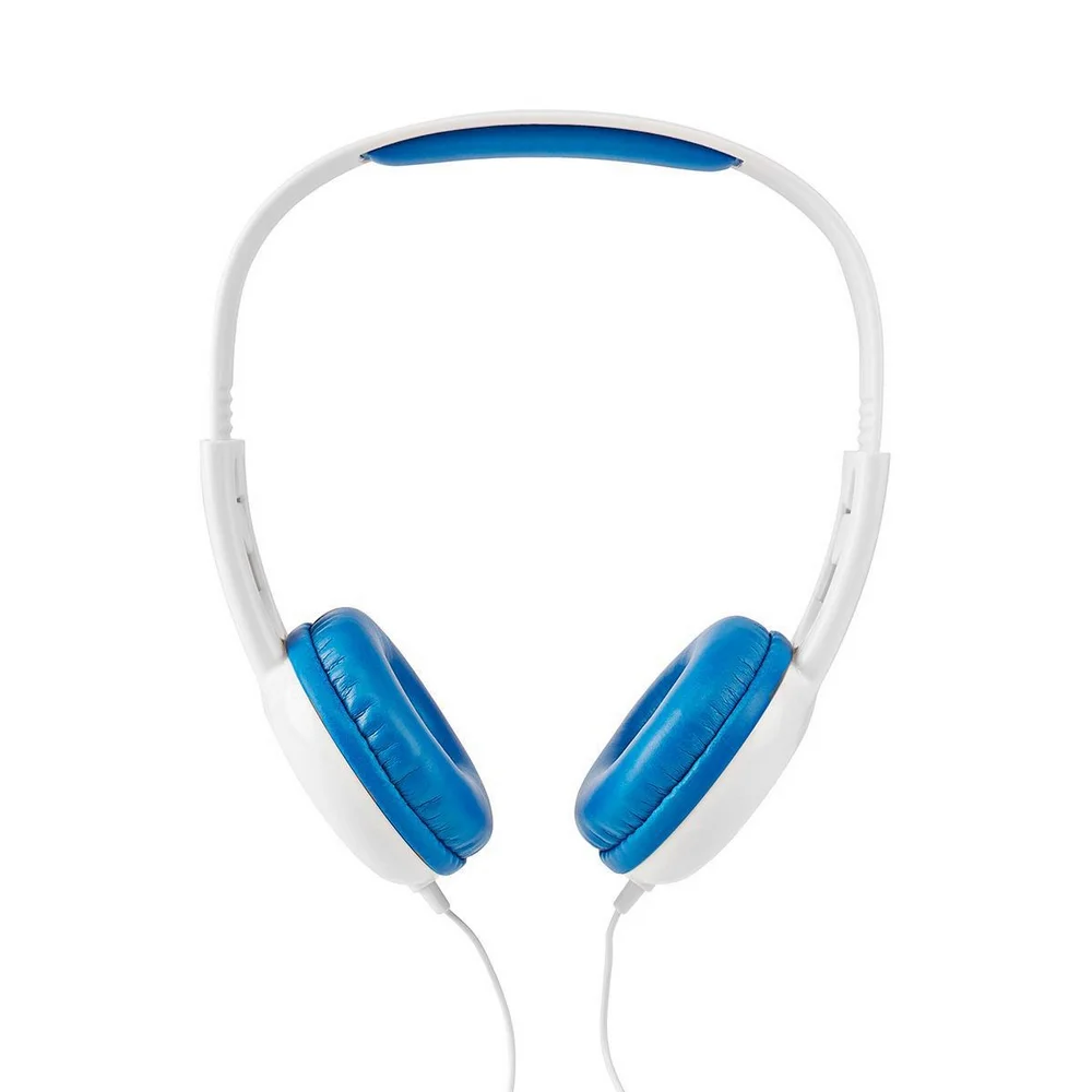 Auscultadores Headphones Hpwd4200bu C/ Fios Azul/Branco - Nedis