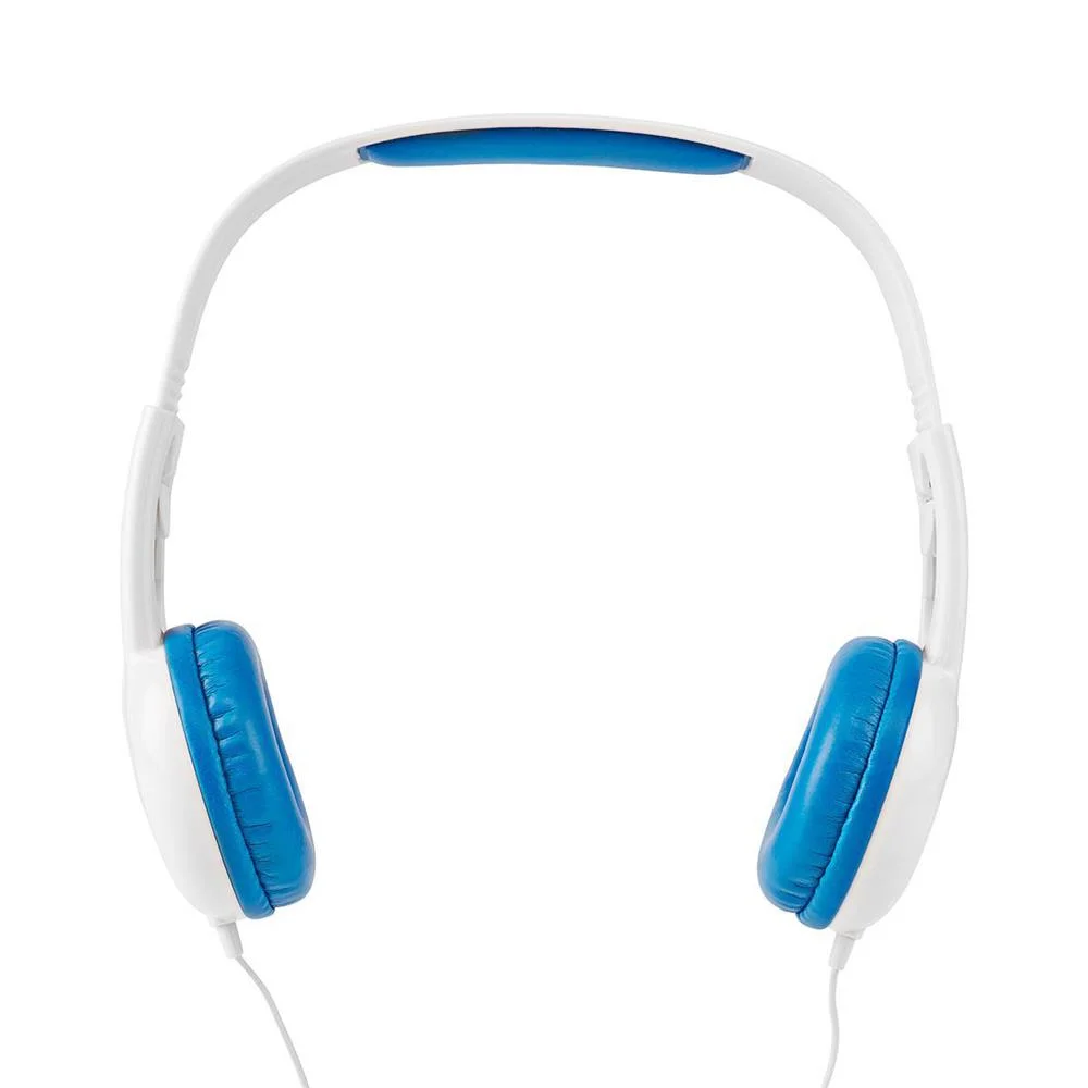 Auscultadores Headphones Hpwd4200bu C/ Fios Azul/Branco - Nedis