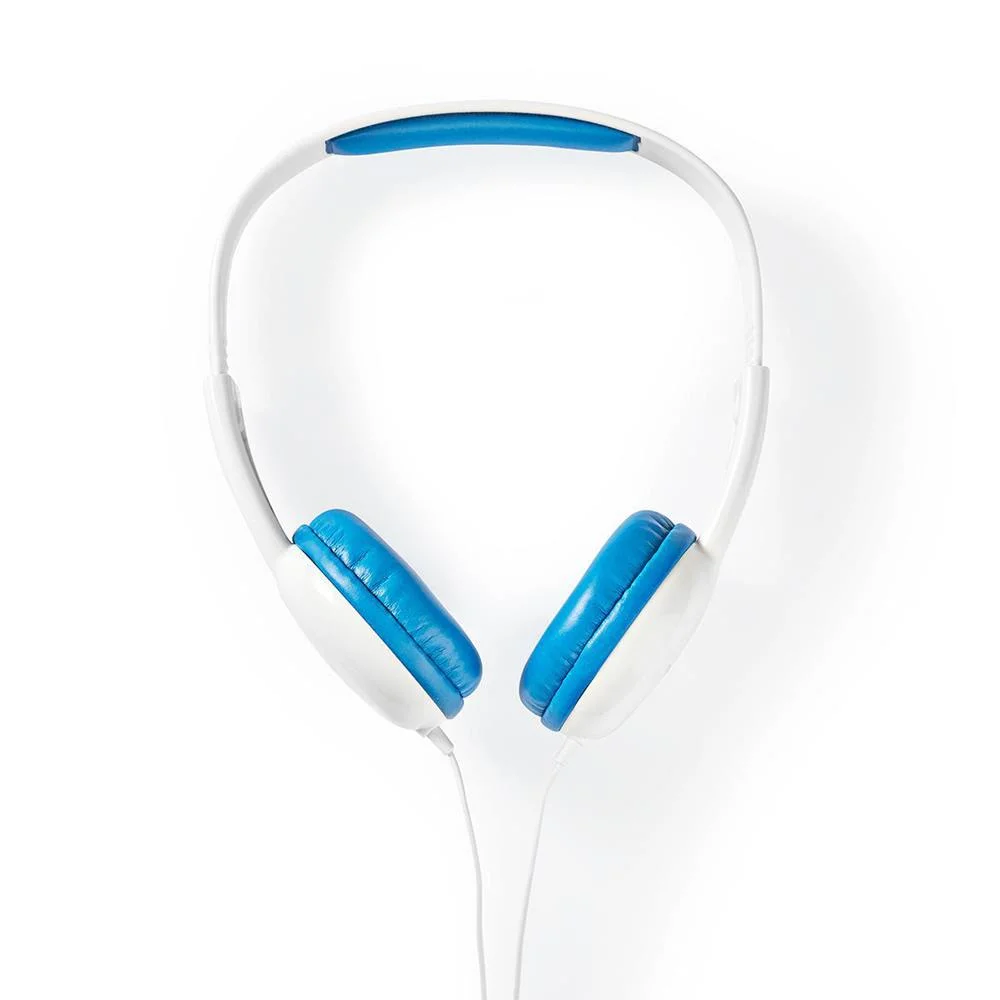 Auscultadores Headphones Hpwd4200bu C/ Fios Azul/Branco - Nedis
