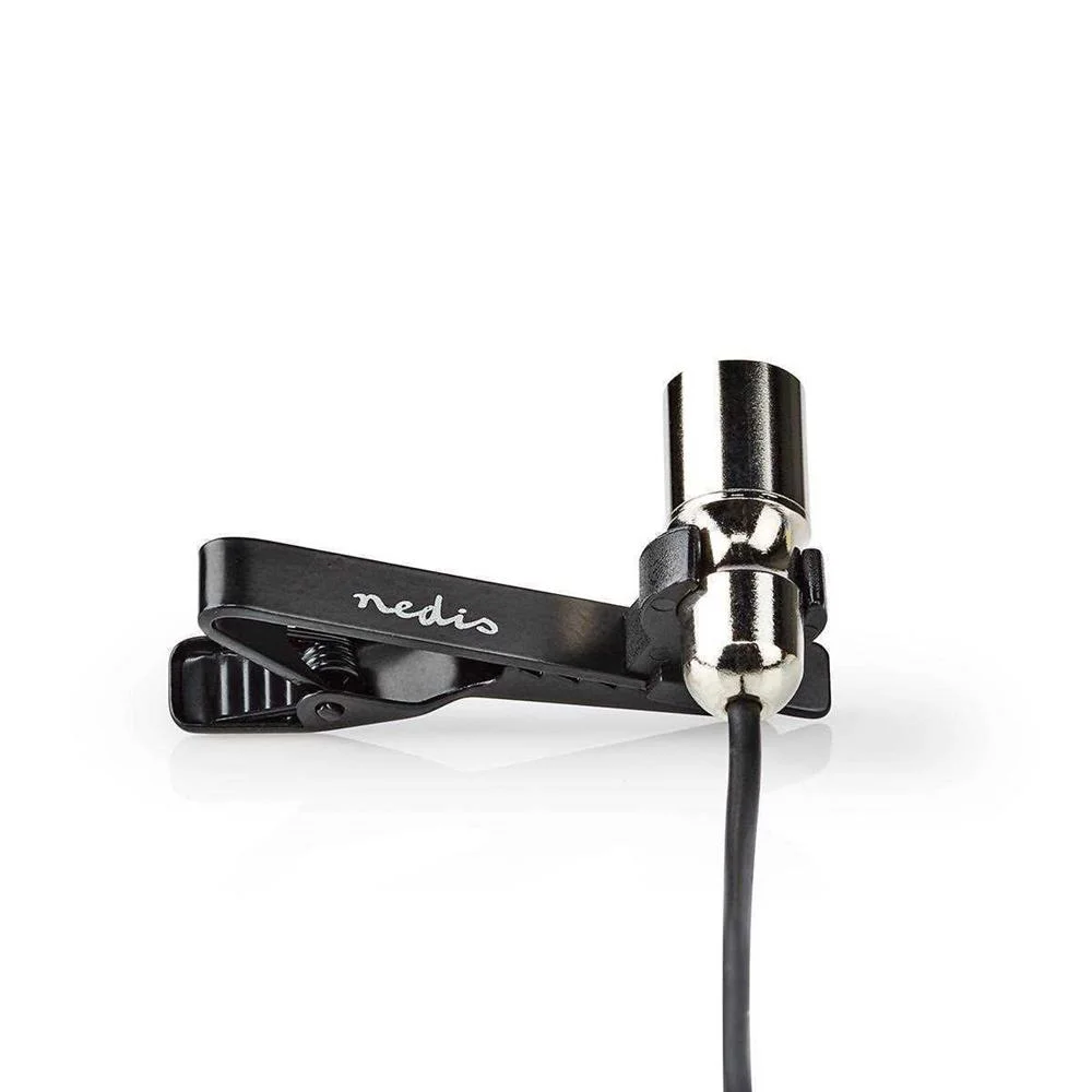 Microfone Com Fio Com Garra Lapela 3,5 Mm