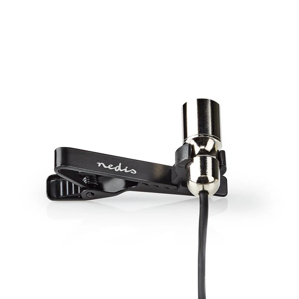 Microfone Com Fio Com Garra Lapela 3,5 Mm