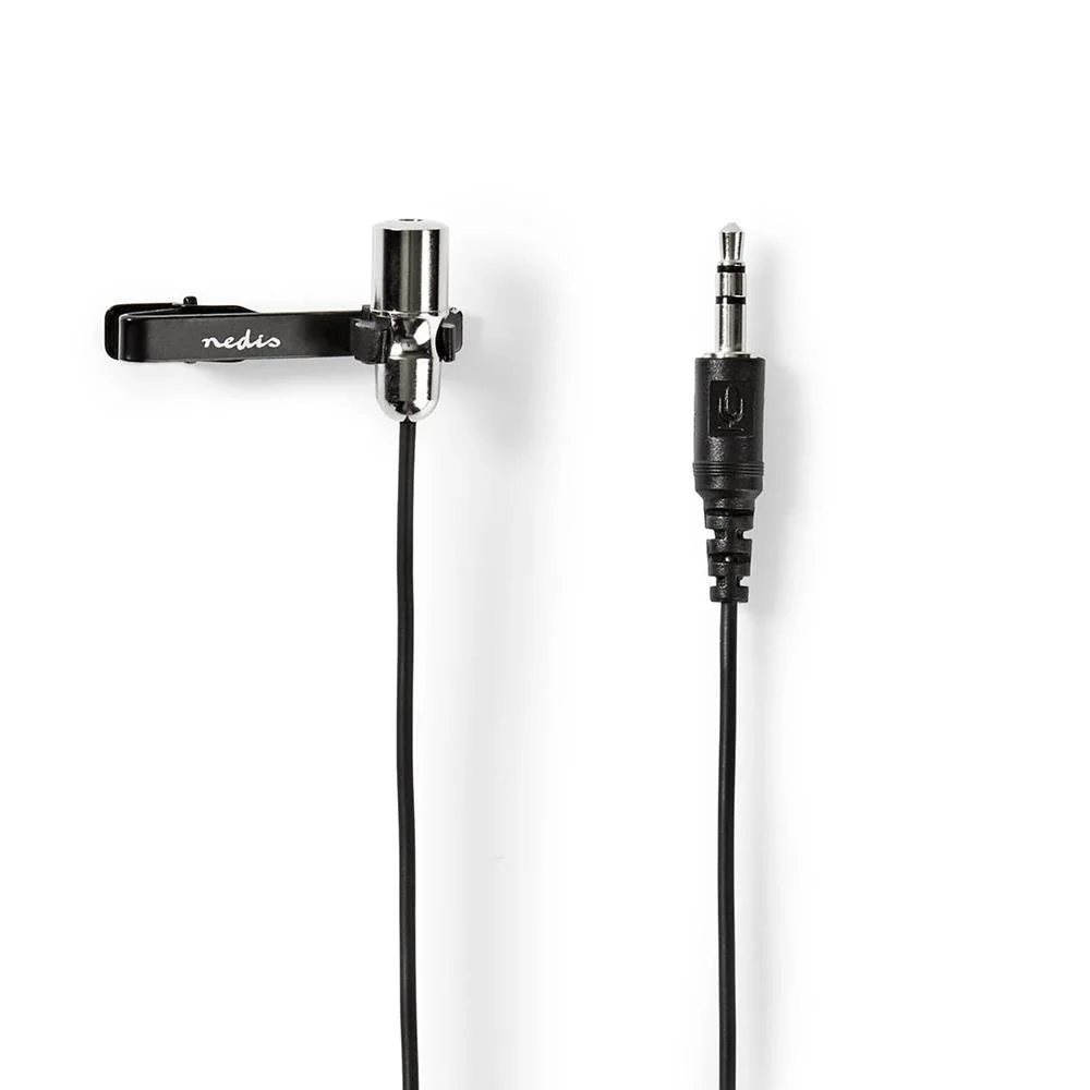 Microfone Com Fio Com Garra Lapela 3,5 Mm