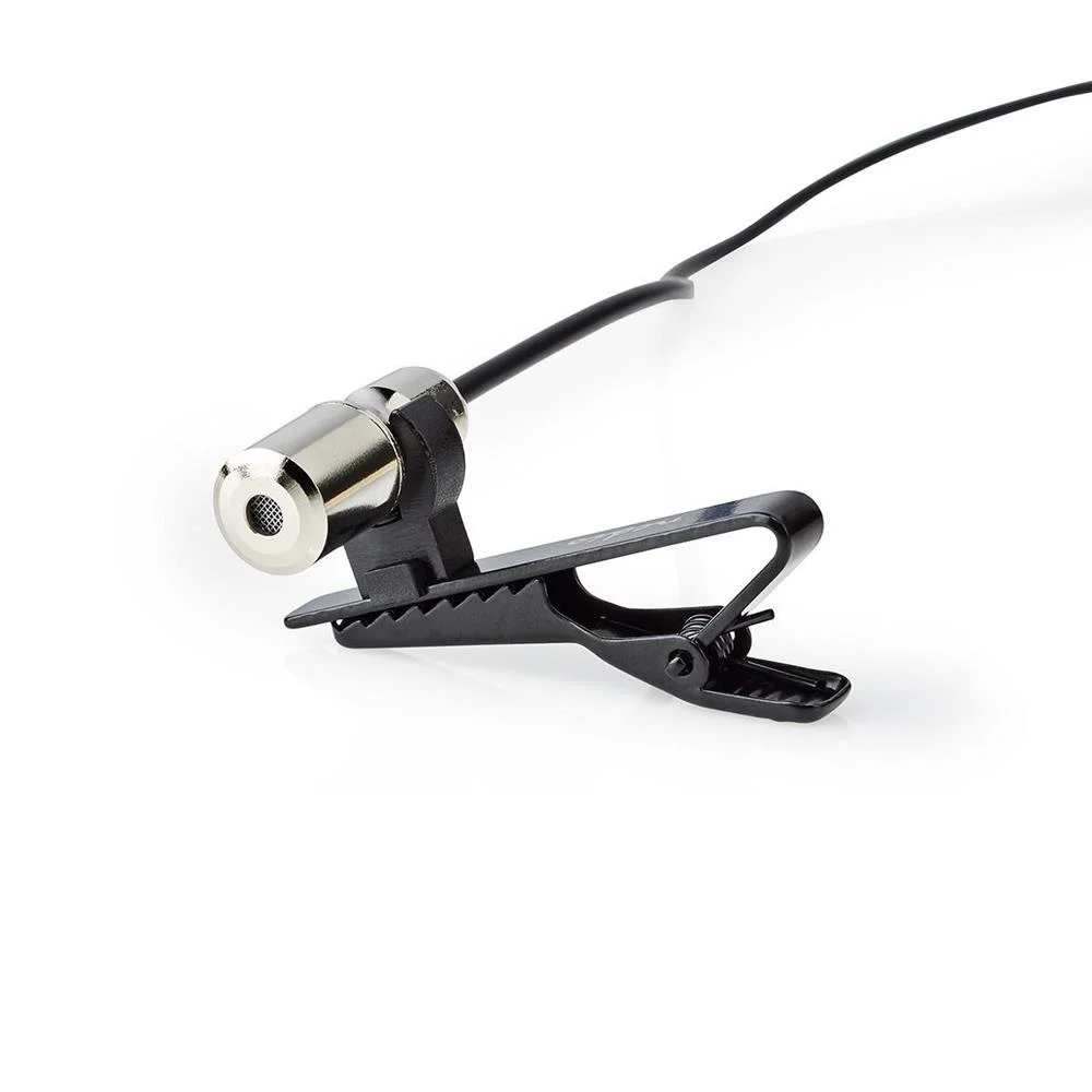 Microfone Com Fio Com Garra Lapela 3,5 Mm