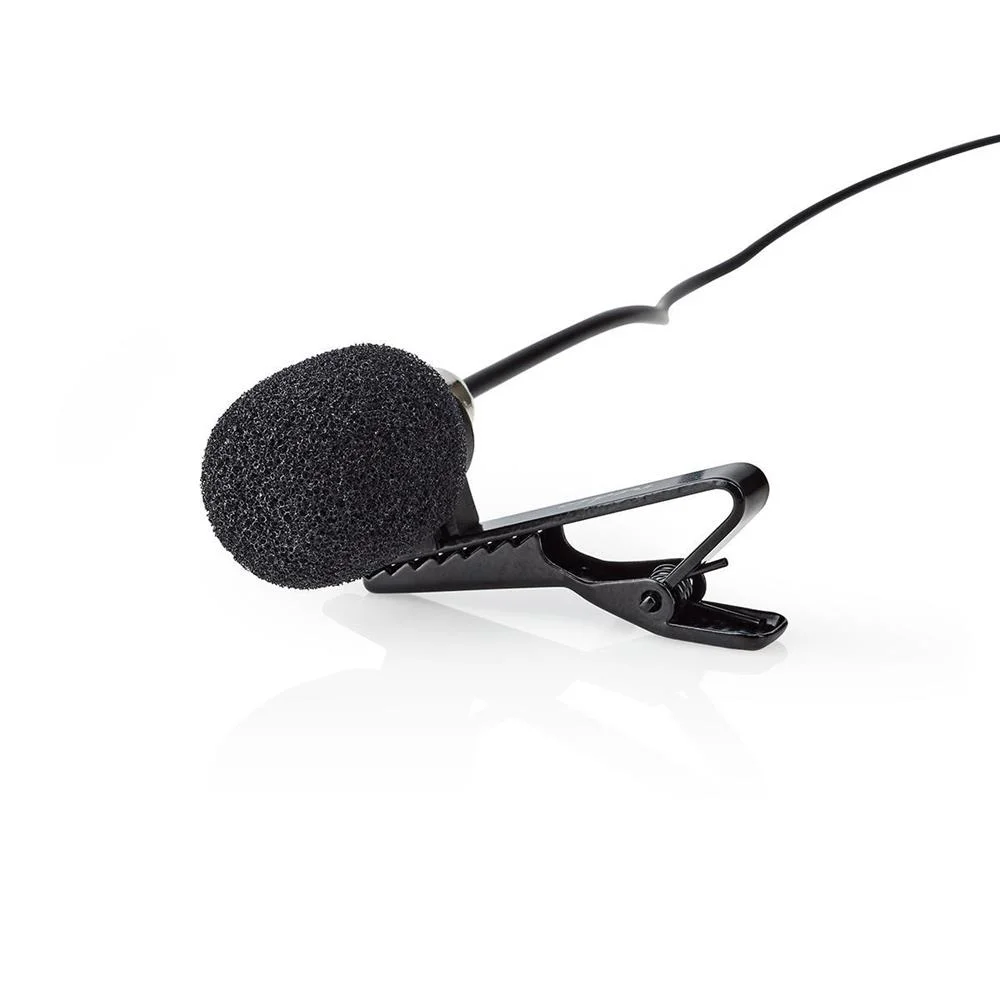 Microfone Com Fio Com Garra Lapela 3,5 Mm