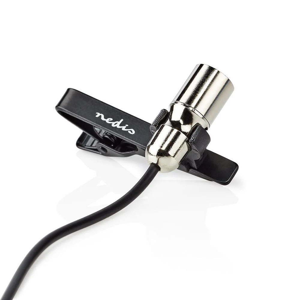 Microfone Com Fio Com Garra Lapela 3,5 Mm