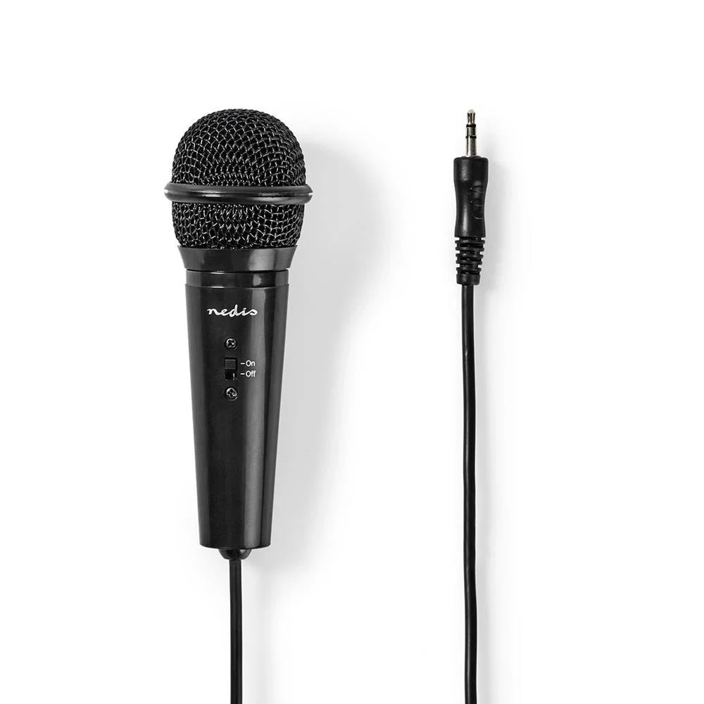 Microfone Com Fio Botão Ligar / Desligar