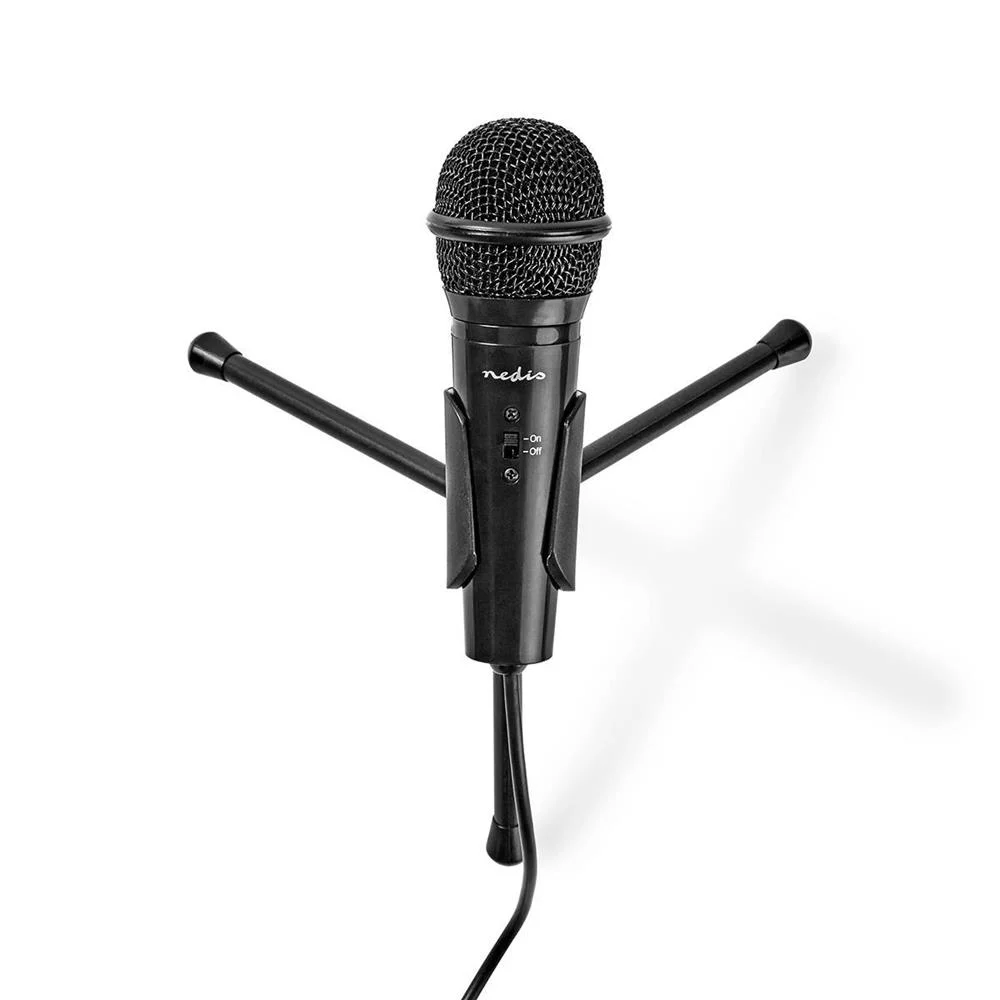 Microfone Com Fio Botão Ligar / Desligar