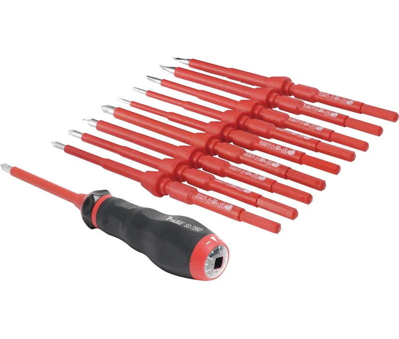 Kit Destornilladores Aislados de Fuerza de Torsió.