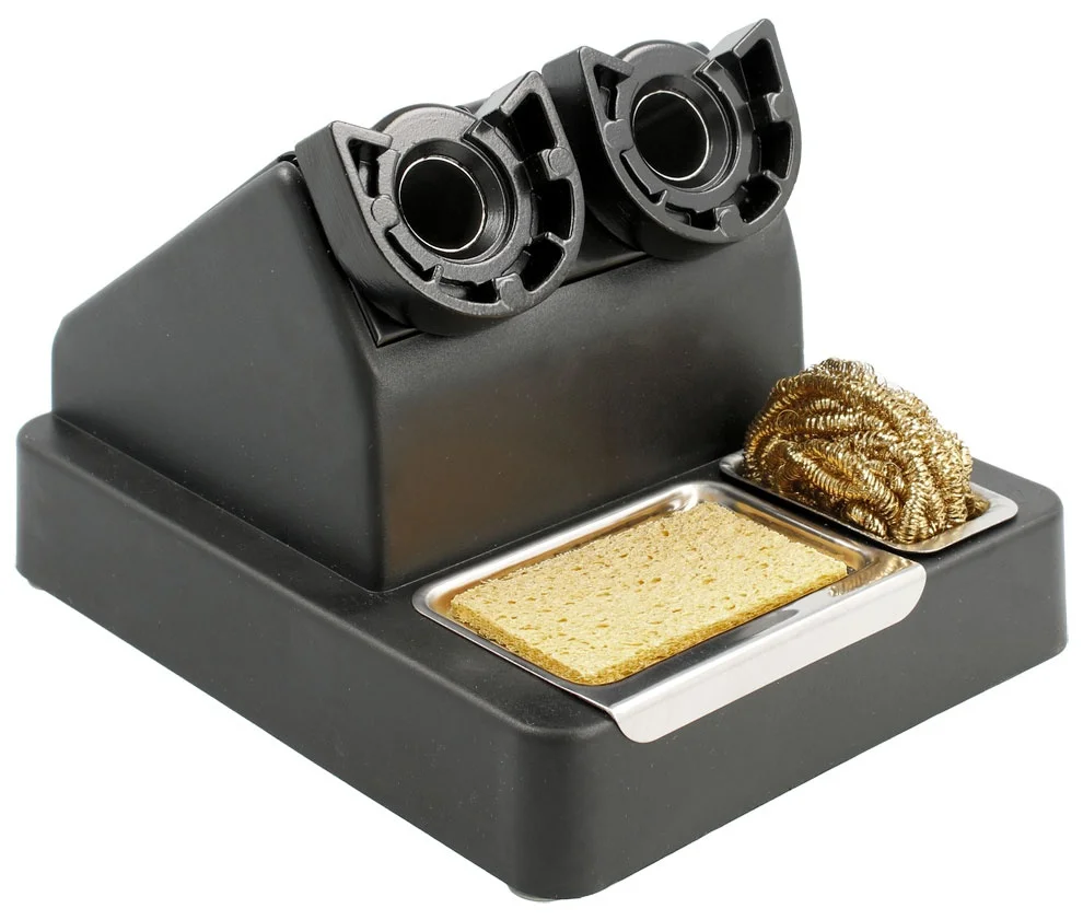 Suporte Duplo Para Ferro De Solda Com Limpador E L