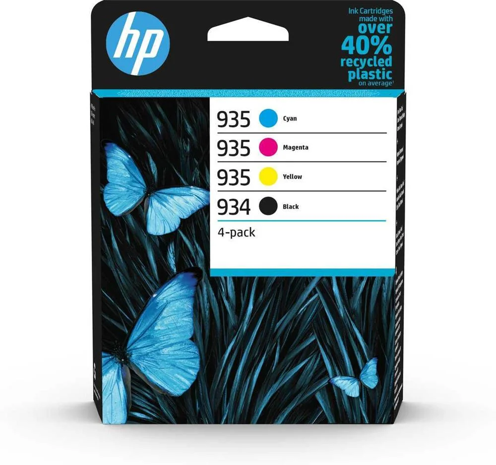 Tinteiro Hp Pack 4 934/935 Preto e Cores - 6zc72ae