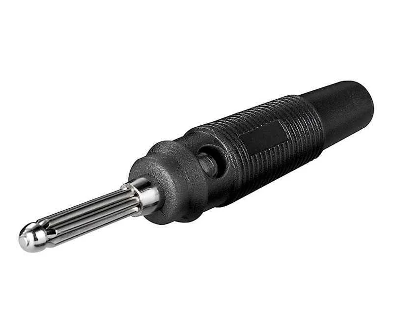 Banana Macho de 4,0mm Negra