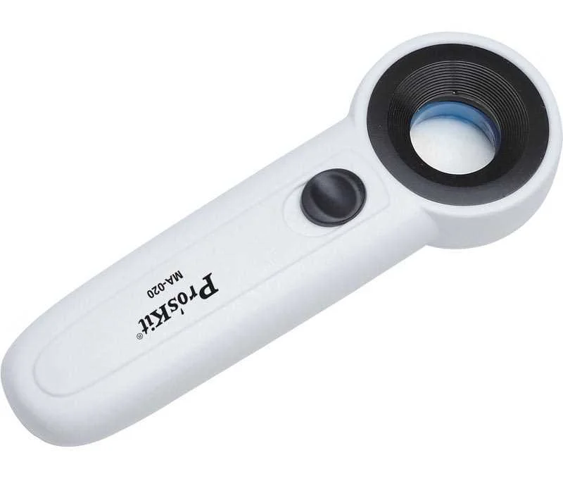 Lupa Portátil, Ampliação X22x e Luz Led