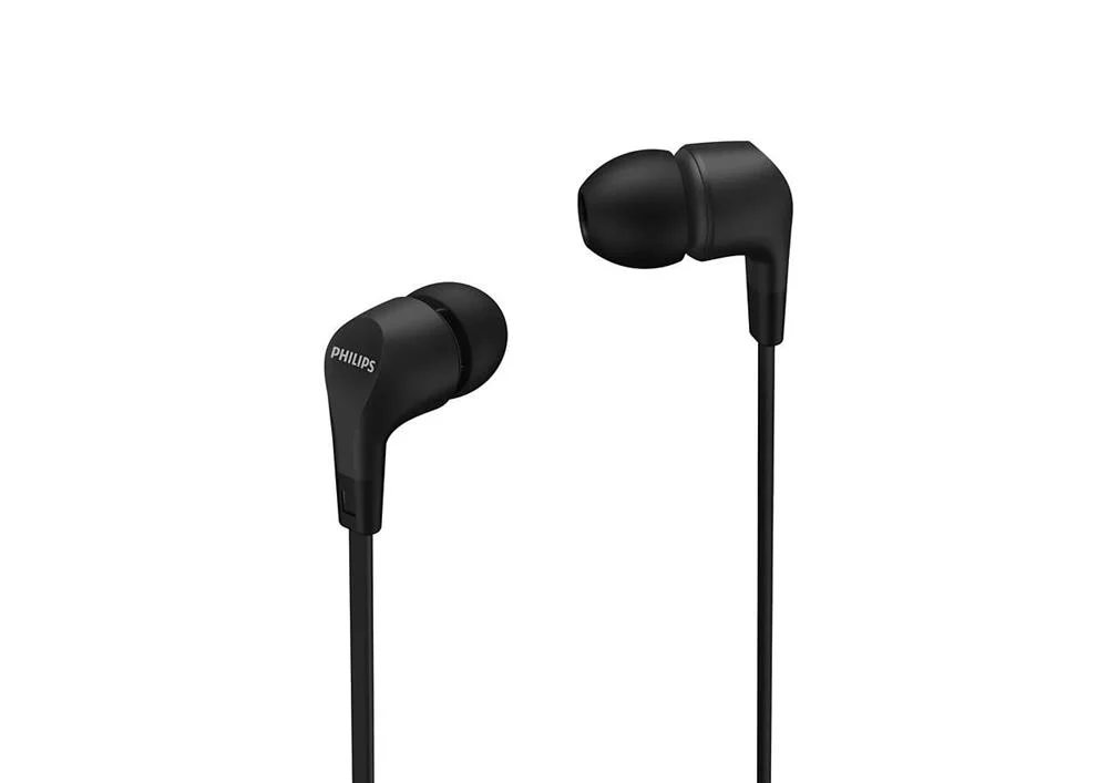 Auriculares Philips Tae1105bk/00 Preto Silicone 